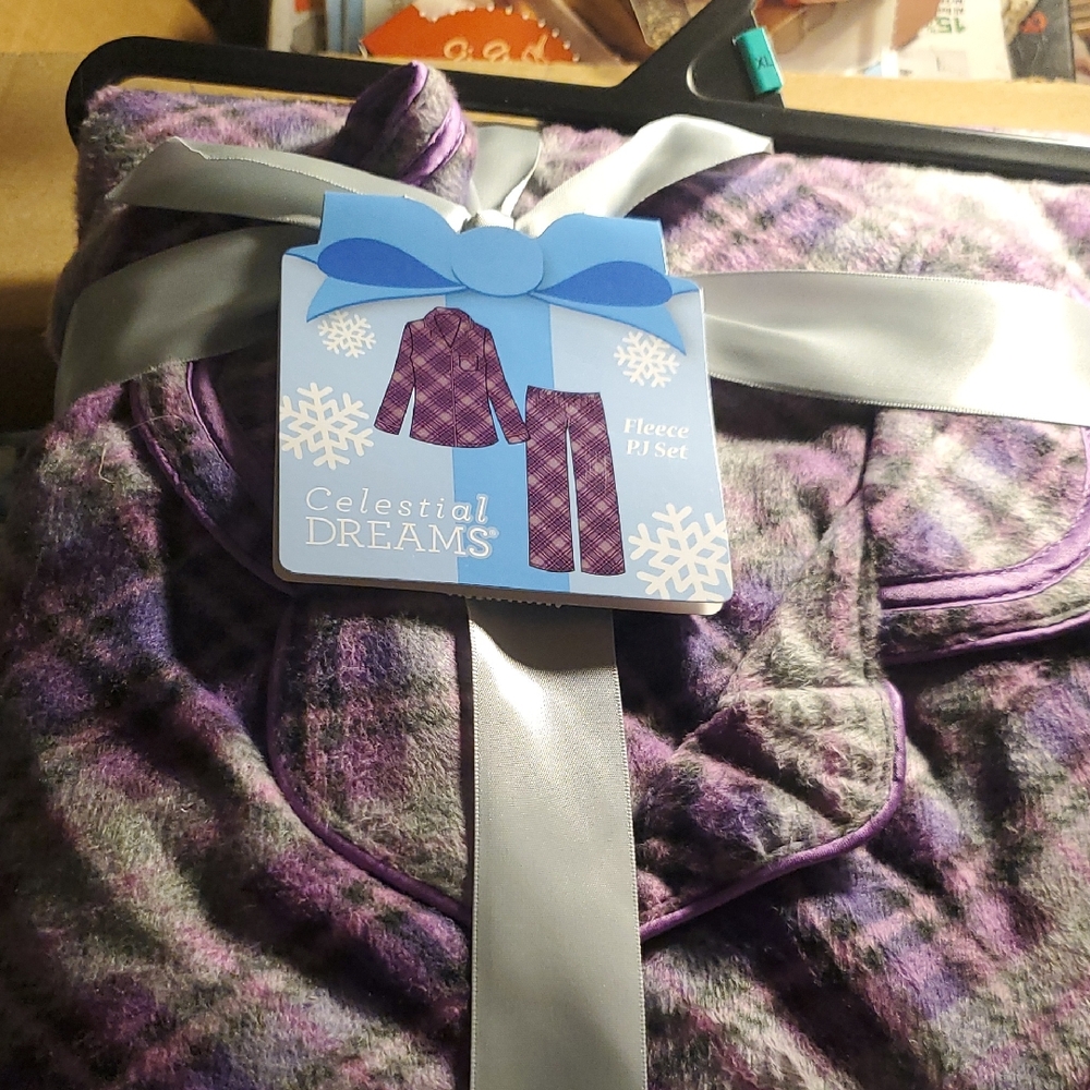 Purple Fleece Kids Pajama Set